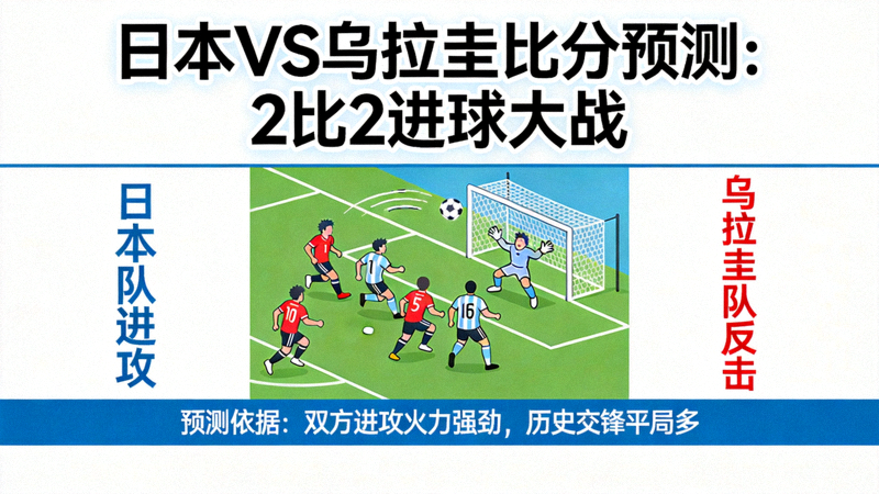 比分推荐：日本对阵乌拉圭预测2比2，进球大战
